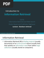 Introduction To: Information Retrieval