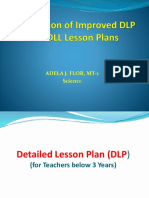 Preparation of Improved DLP and DLL Lesson Plans-Adela