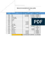 Planilla de Excel de Balance de Comprobacion