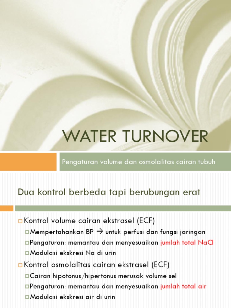 Water Turnover PDF