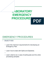 Lab Emergency Procedure