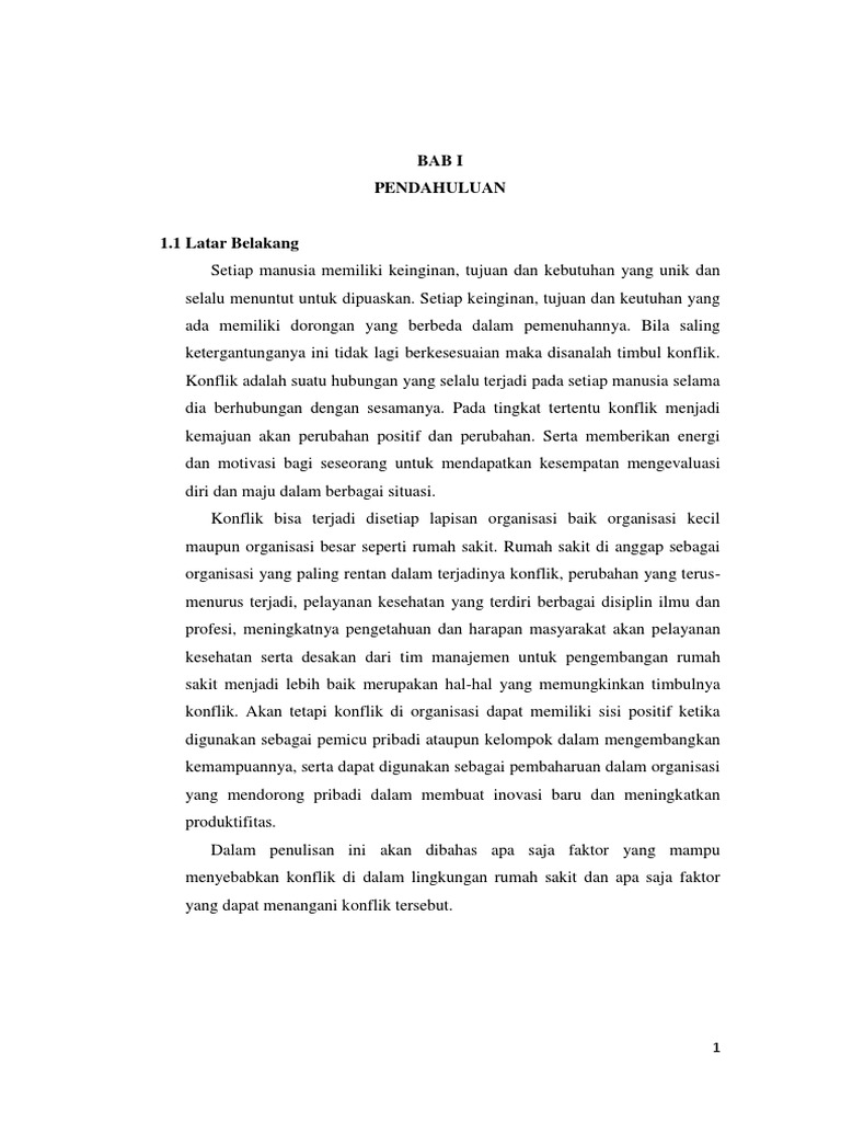 Makalah Manajemen Konflik Keperawatan