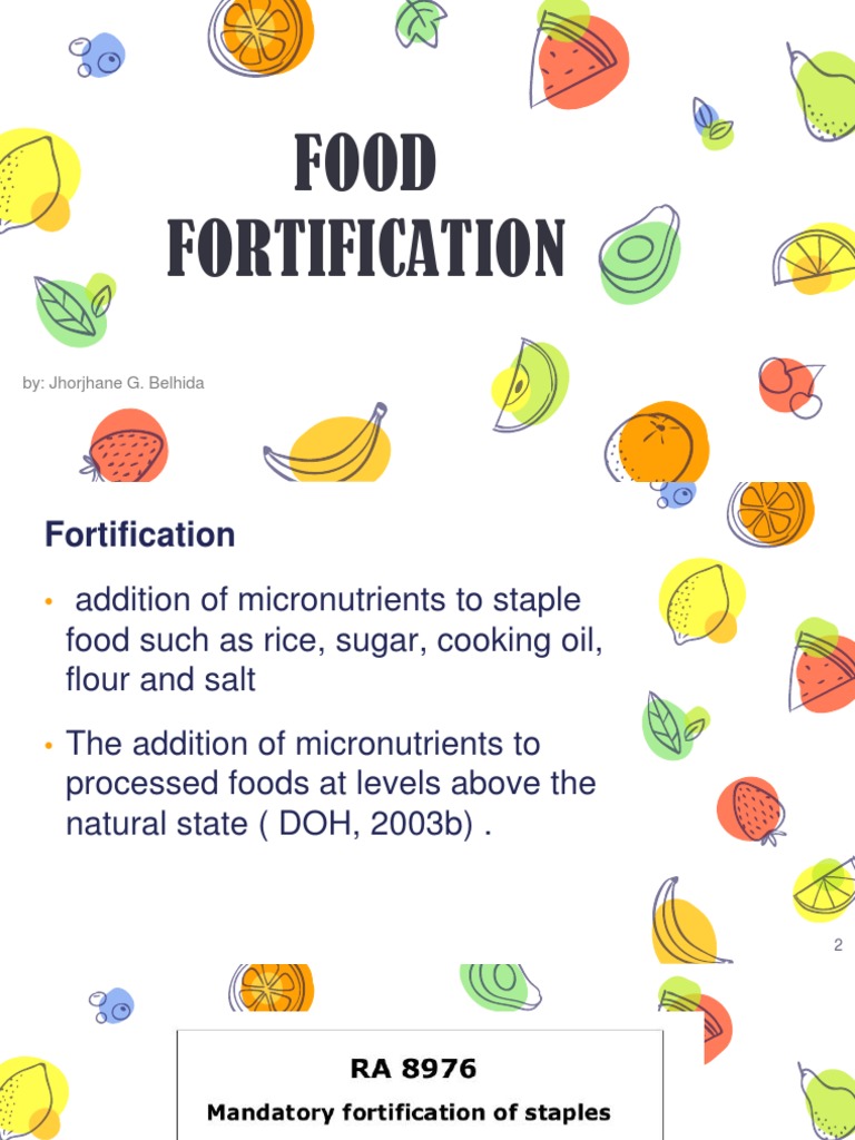 6 Food Fortification PDF