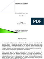 Gestión del área de almacén de equipos médicos de Clinimedical Home Care 2015