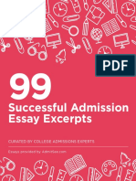AdmitSee 99 Essay Excerpts Ebook