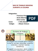 Disertacion Sistema de Trabajo Indigena Durante La Colonia