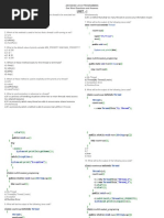 Advanced Java Programming One Mark Questions