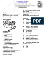 Evaluación de Lengua Grado 3