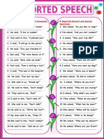 Reported Statements and Commands: Reported General and Special Questions