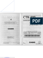 Casio CTK-500 Keyboard User Manual