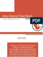 Intra Uterine Fetal Death