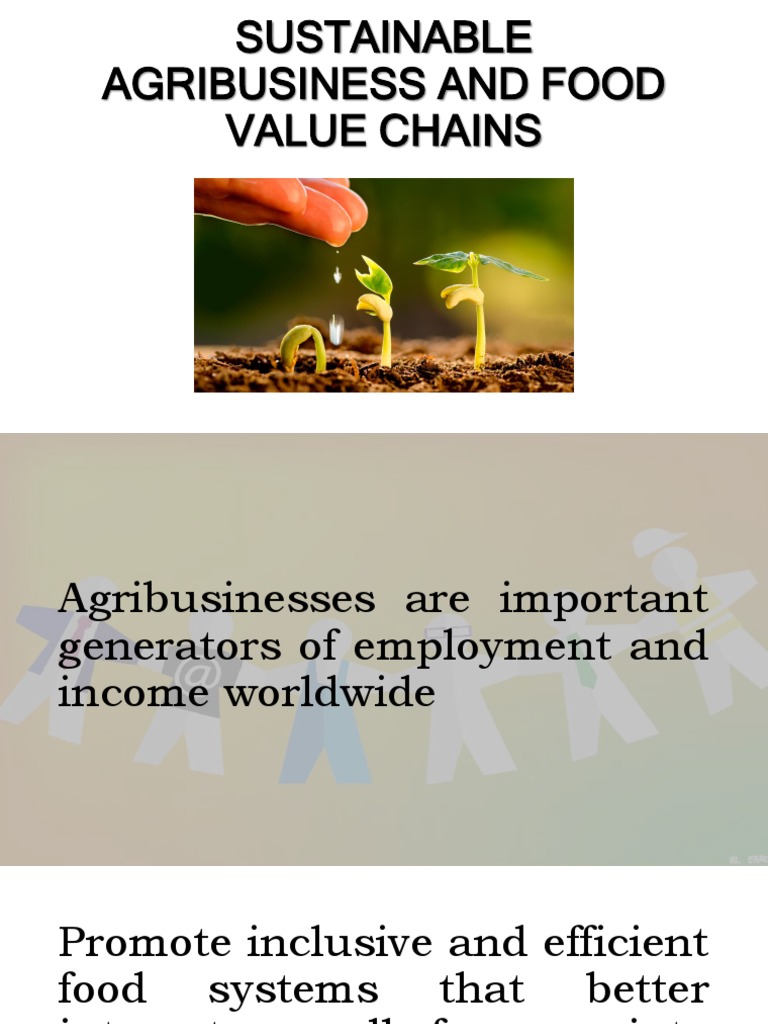 Sustainable Agribusiness and Food Value Chains | PDF