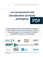 The Assessment and Classification of Waste Packaging: WP1 July 2017