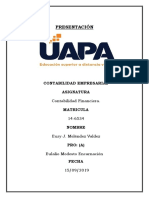 COntabilidad Financiera Tarea I