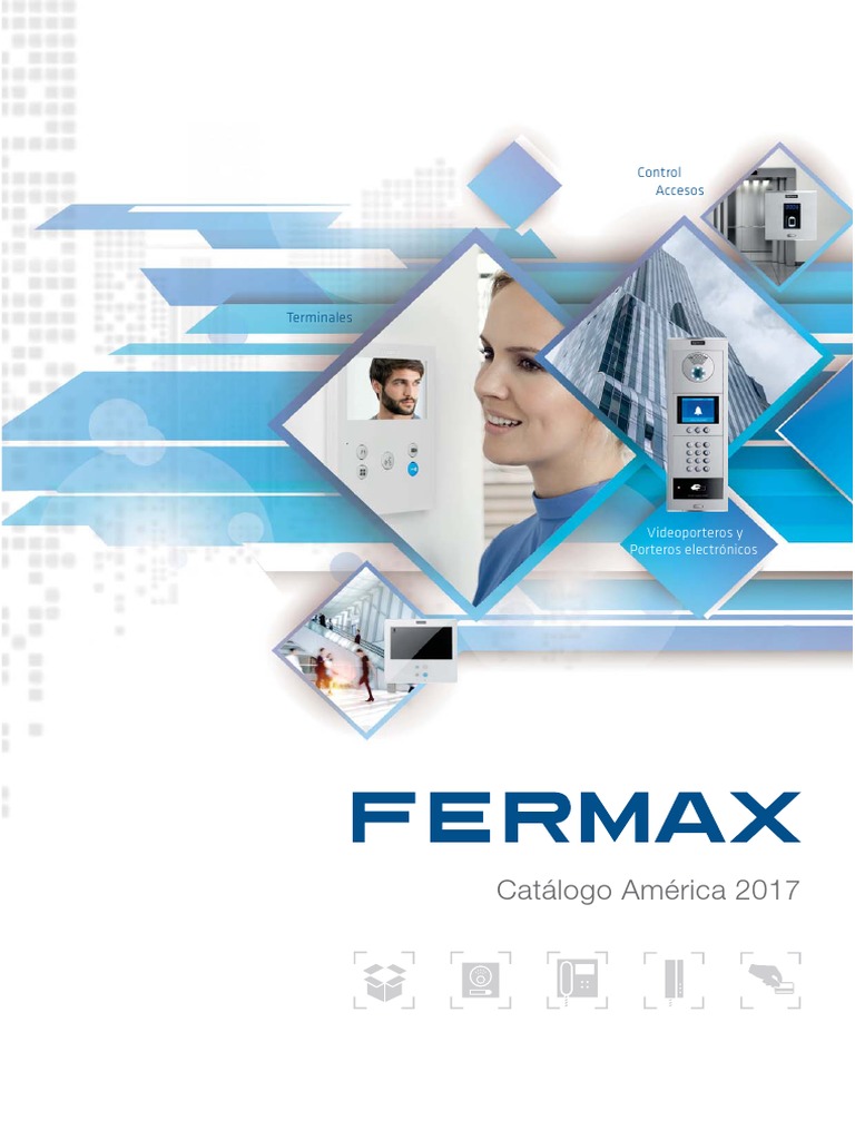 Fermax 6201 - Kit portero automático, 1 línea, color gris y negro