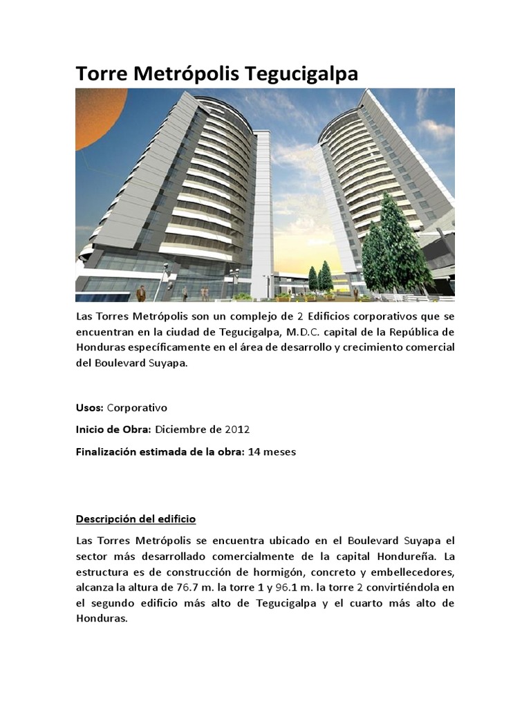Torre Metrópolis Tegucigalpa