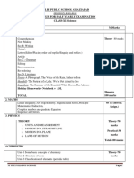 SCIENCE XI HYE Syllabus 2018