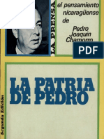 La Patria de Pedro El Pensamiento Nicaraguense de Pedro Joaquin Chamorro PDF