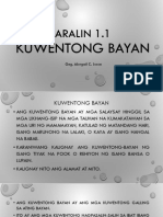 Aralin 1.1 Kuwentong Bayan