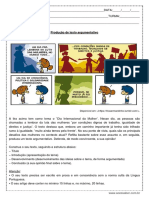 Atividade de Portugues Producao de Texto Argumentativo 1º Ano Do Ensino Medio PDF