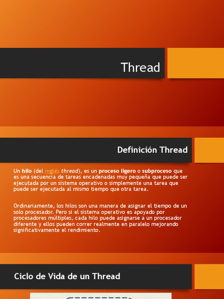 Introducción a Threads en Java | PDF | Hilo (Computación) | Java ...