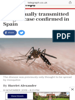 First Sexually Transmitted Dengue Case Confirmed in Spain