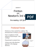 Friction Newton's 3rd Law: Pre-Reading: KJF 4.8