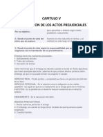 Los Actos Prejudiciales