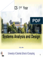 CS-1 Year: Systems Analysis and Design