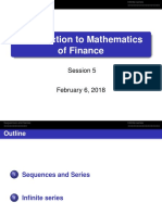 Introduction To Mathematics of Finance: Session 5