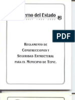 Reglamento de Construccion y Seguridad Estructural Del Municipio de Tepic