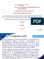 Control interno y presupuesto municipal