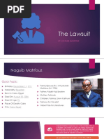 The Lawsuit: By: Naguib Mahfouz