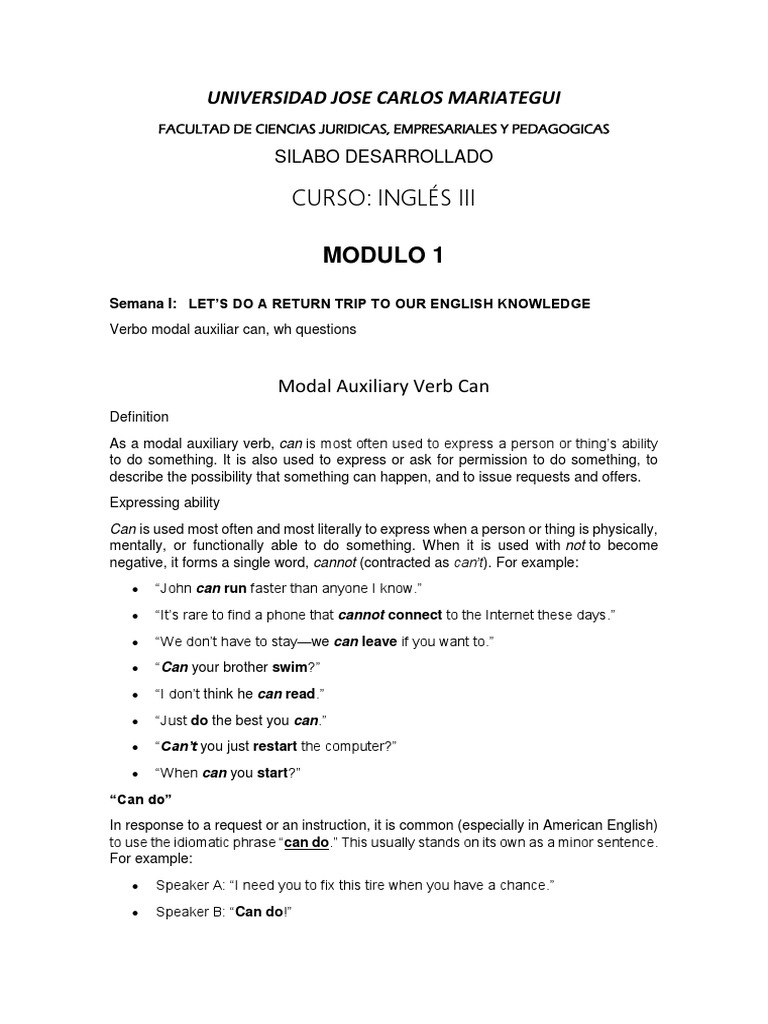 English III Course Syllabus | PDF | Verb | Semantics
