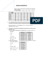 EJERCICIOS de Estadística