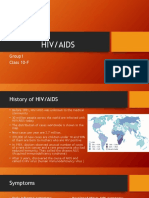 Hiv/Aids: Group1 Class 10-F