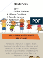 Kerjasama Antar Umat Beragama Kelompok 5