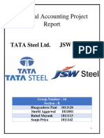 Financial Accounting Project: TATA Steel Ltd. JSW Steel LTD
