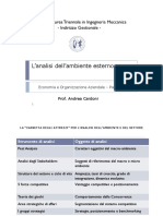 Analisi Ambiente Esterno