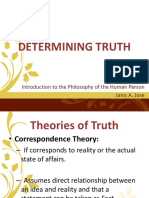 Determining Truth: Introduction To The Philosophy of The Human Person Janis A. Jose