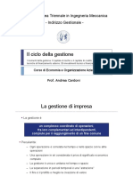 Il Ciclo Della Gestione