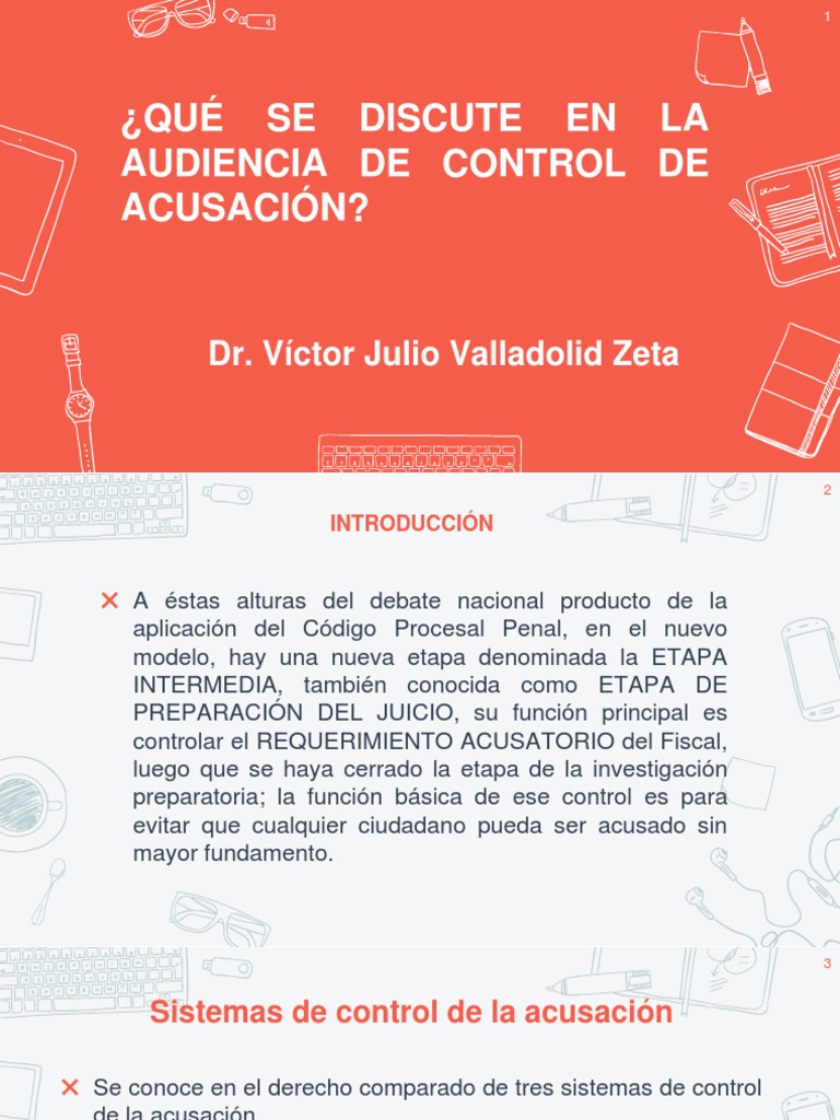 Control de Acusación en Audiencias Penales | PDF | Procedimiento ...