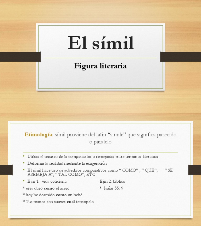 Definición y ejemplos de símil | PDF