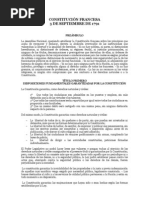 Constituciones Francia Revolucionaria - 1791 y 1793