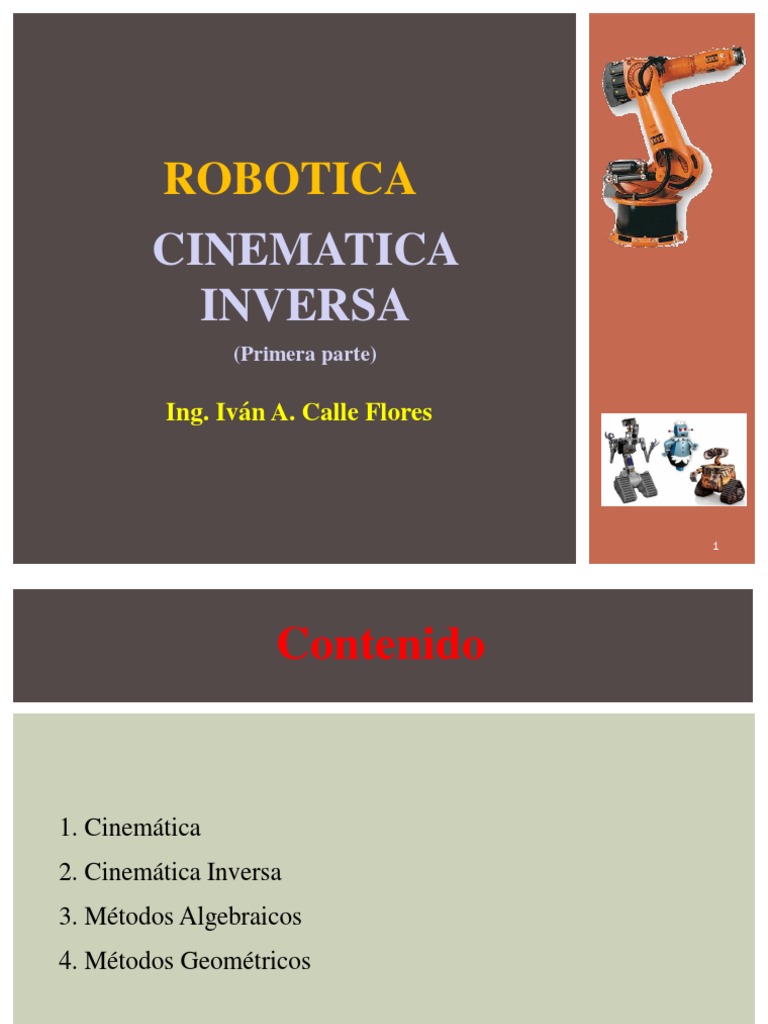 Cinemática Inversa en Robótica | PDF | Cinemática | Mecánica