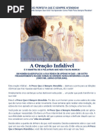 Folheto da prece que é sempre atendida