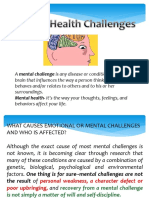 Mental Health Challenges