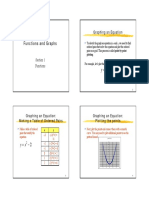 Functions and Graphs Functions and Graphs: Graphing An Equation