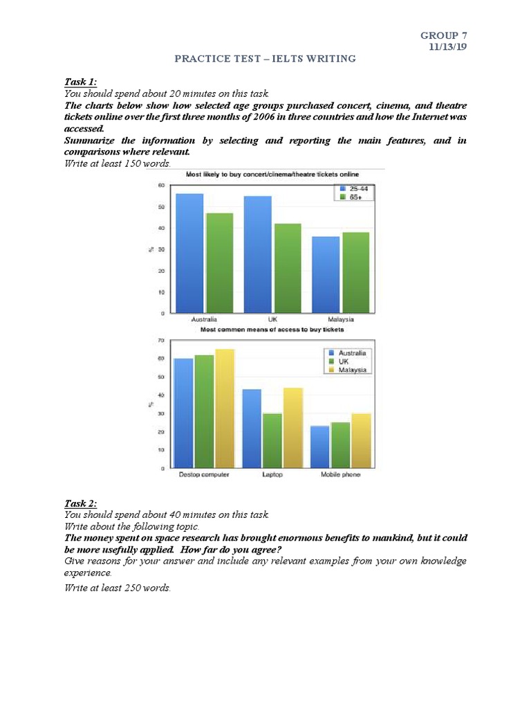 IELTS Writing Practice Test Guide | PDF