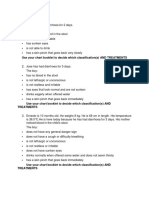 Use Your Chart Booklet To Decide Which Classification(s) AND TREATMENTS